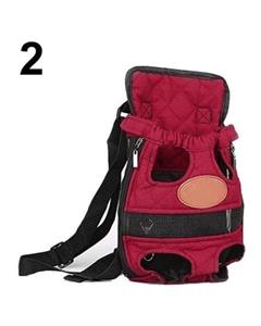 picture (Bluelans Dog Cat Puppy Head Legs Out Canvas Carrier M (Red