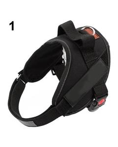 picture (Bluelans Pet Accessories Soft Padded Hand Grip Safety Reflective Adjustable Dog Harness XL (Black