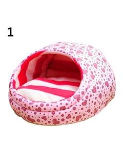 picture (Bluelans Cute Slipper Shape Washable Cushion Pet Plush Bed Small Cat Dog Play Cave House (Pink