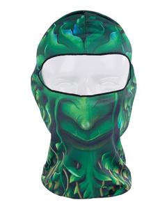 picture Bluelans Thin 3D Outdoor Cycling Balaclava Neck Hood Full Face Mask Hat Beanie Green