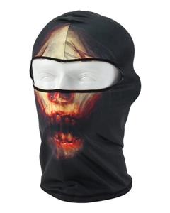 picture Bluelans Fashion 3D Skull Balaclava Motorcycle Cycling Neck Full Face Mask UV Protection