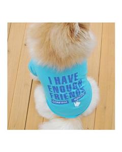 picture Bluelans Pet Dog Cat English Letter Print T-shirt Vest Summer Coat Puppy Apparel Costumes M (Blue)