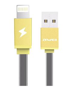 picture Awei 1000mm CL-200 flat double-sided usb design Quick charge  data Lightning Cable