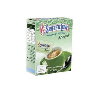 picture SWEET AND LOW Stevia Sweetener Sachets Pack Of 50