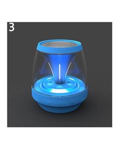 picture Bluelans Mini Portable LED Bluetooth Wireless Stereo Speaker for Smartphone Tablet PC (Blue)