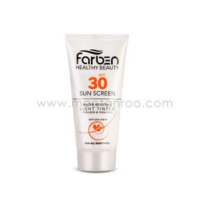 picture ضد آفتاب رنگی SPF30 مناسب انواع پوست فاربن 50 میل-روشن