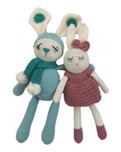 picture Ripoda Handmade ست عروسک بافتنی خرگوش و موش