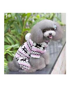 picture Bluelans Pet Dog Puppy Cute Elk Warm Winter Soft Sweater Hoodie Jumpsuit Coat Clothes Outwear M (Pink)