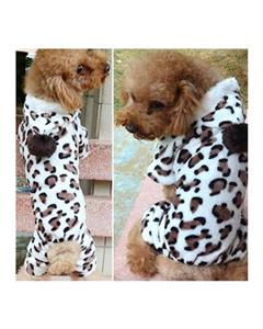 picture Bluelans Leopard Warm Winter Pet Dog Puppy Clothes Hoodie Jumpsuit Pajamas Outwear L (Leopard)