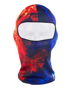 picture Bluelans Sport Thin 3D Outdoor Cycling Balaclava Neck Hood Full Face Mask Hat Beanie Red