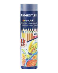 picture Staedtler مداد رنگی 24 رنگ با جعبه فلزی استوانه ای
