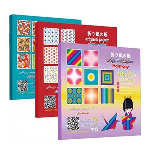 picture پک کاغذ اوریگامی اوریران  مدل ژاپنی هارمونی بسته 3 عددی