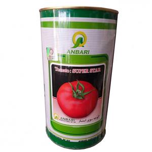 picture بذر گوجه فرنگی سوپر استار عنبری قوطی 500 گرمی