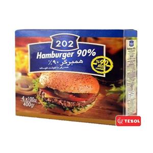 همبرگر کلاسیک 90% گوشت 400 گرمی 202 