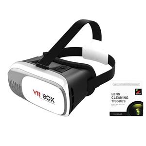 picture هدست واقعیت مجازی وی آر باکس مدل VR Box 2 به همراه دستمال لنز دوربین