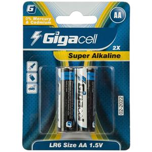 picture Gigacell Super Alkaline AA Battery - Pack of 2