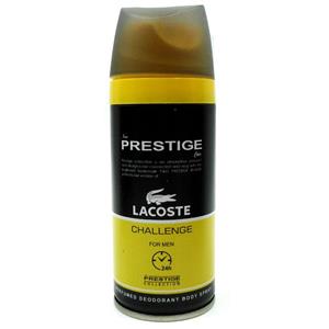 اسپری خوشبو کننده بدن مردانه پرستیژ مدل Lacoste Challenge حجم 150 میلی لیتر 