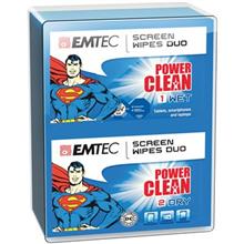 picture Emtec ECCLWIPEDUOME Wet Wipes For LCD screen Pack Of 10 X 2