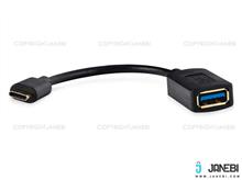 picture کابل تبدیل یو اس بی به تایپ سی BAFO USB 3.0 Type-C Male to Type-A Female OTG Cable BF-H389 0.15m