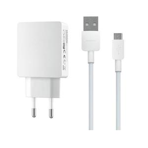 شارژر دیواری هوآوی مدل HW-050100C2W همراه با کابل Micro-USB طول 1 متر 