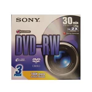 picture دی وی دی خام سونی مدل DVD-RW بسته 3 عددی