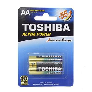 picture باتری قلمی سوپر آلکالاین توشیبا مدل Alpha Power بسته 2 عددی