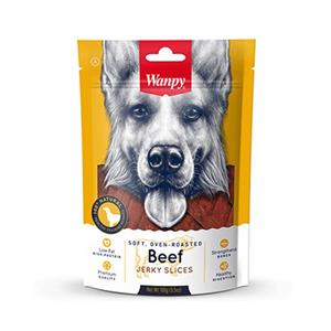 غذای تشویقی سگ ونپی مدل Beef Jerky Slices وزن 100 گرم 