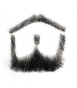 picture ریش و سبیل مصنوعی مای سکرت مدل MY-secret Human Hair Beard  Mustache F