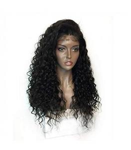 picture کلاه گیس زنانه آمیزی مدل فر Ameesi Black Long Curly Women Synthetic Wig