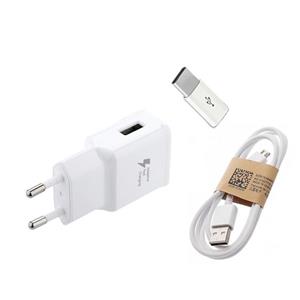 شارژر دیواری سامسونگ مدل ep-ta20ewe به همراه کابل microUSB و مبدل microUSB به USB-C 