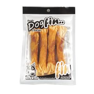 picture غذای تشویقی سگ داگ فین مدل Fish Snack Chicken Wrap بسته 4عددی