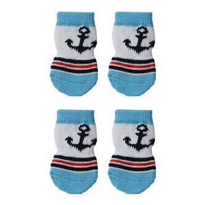 picture جوراب سگ و گربه مدل Black Navy سایز L بسته 4 عددی