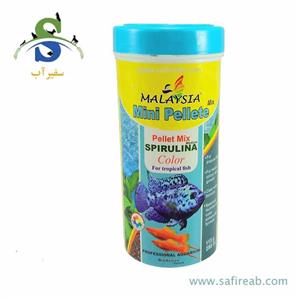 picture غذای گرانول ماهیان متوسط تروپیکال میکس (اسپیرولینا و رنگ) مالزی