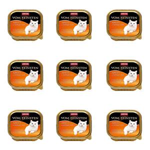 picture کنسرو غذای گربه آنیموندا مدل Adult E وزن 100 گرمی بسته 9 عددی