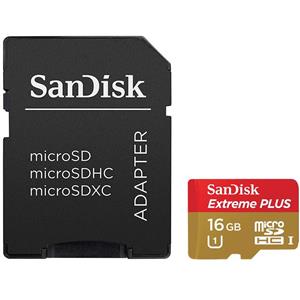 picture Sandisk Extreme Plus UHS-I U1 Class 10 80MBps 533X microSDHC With Adapter - 16GB