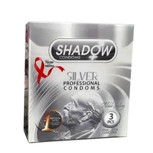 کاندوم شادو مدل Silver بسته 3 عددی 