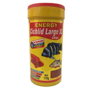 picture غذا ماهی انرژی مدل Cichilid Larg XL chips وزن 110 گرم