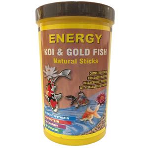picture غذا ماهی انرژی مدل KOI & Gold fisf Natural sticks حجم 1000 میلی لیتر