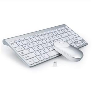 picture GEEKLIN Wireless Keyboards and Mouse Combo,2.4G Portable Slim Wireless Keyboard Mouse for Windows, pc,Ergonomic Design.