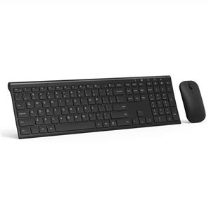picture Rechargeable Wireless Keyboard Mouse, Jelly Comb 2.4GHz Ultra Slim Full Size Wireless Keyboard Mouse Combo for Laptop, Notebook, PC, Desktop, Computer, Windows OS