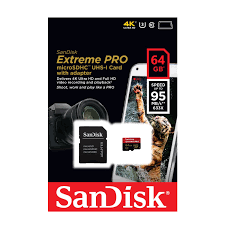 picture کارت حافظه سن دیسک مدل Extreme Pro کلاس 10 استاندارد UHS-I U3 ظرفیت 64 گیگابایت