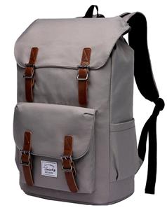 picture Laptop Backpack for Men,Vaschy Water Resistant School Bookbag College Rucksack Daypack for 15.6in Laptop Gray