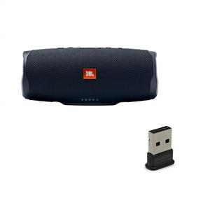 picture JBL Charge 4 Portable Waterproof Wireless Bluetooth Speaker Bundle with USB Bluetooth Adapter - Black