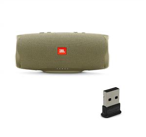 picture JBL Charge 4 Portable Waterproof Wireless Bluetooth Speaker Bundle with USB Bluetooth Adapter - Sand