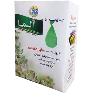 کیسه زباله آلما مدل MDU 6080 بسته 30 عددی 