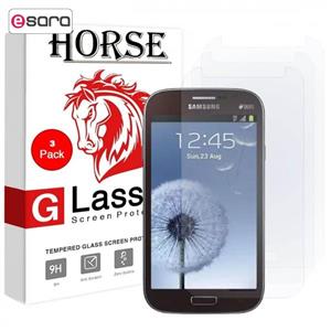 picture محافظ صفحه نمایش گلس هورس مدل مناسب برای گوشی موبایل سامسونگ Galaxy Grand بسته سه عددی