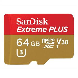 picture SanDisk Extreme PLUS UHS-I 64GB microSDXC Memory Card (SDSQXWG-064G-ANCMA)