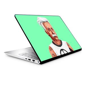 picture استیکر لپ تاپ طرح آلبرت انشتین مدل TIE060 مناسب برای لپ تاپ 15.6 اینچ