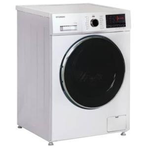 picture ماشین لباسشویی درب از جلو هیوندای سفید. مدل HWM-8013W 