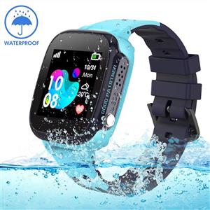 picture Kids smartwatch with GPS Tracker, Smart Watch Phone Compatible iOS Android for Children 3-12 Girls Boys SOS Call Remote Camera Two Way Call Touch Screen Games Christmas Birthday